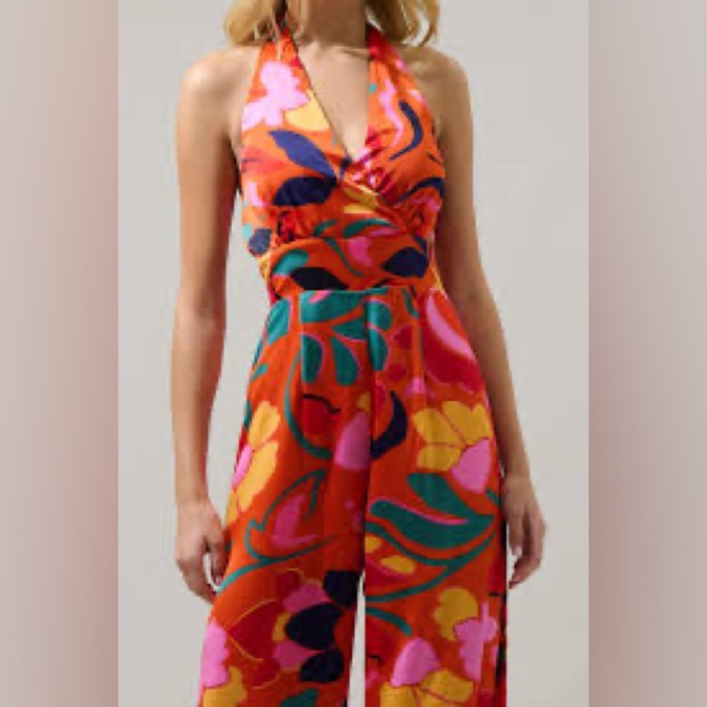 Sugarlips Multicolor Halter Jumpsuit